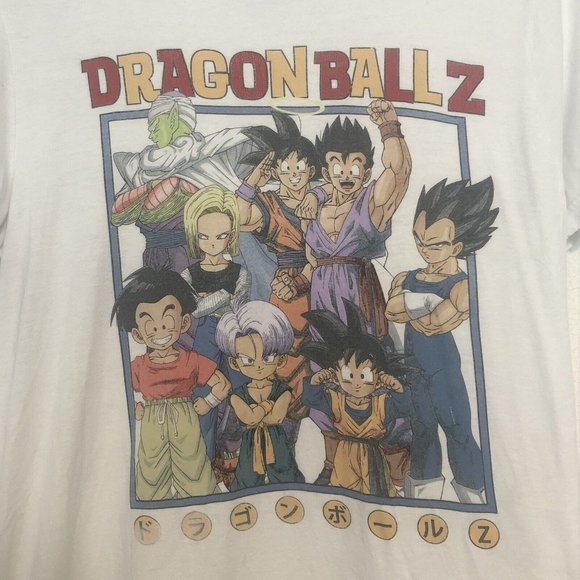 Dragon Ball Z Bird Studio Toei Animation White Graphic Shirt Men Size Medium - Picture 2 of 12